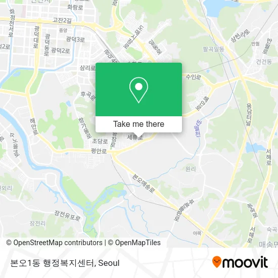 본오1동 행정복지센터 map