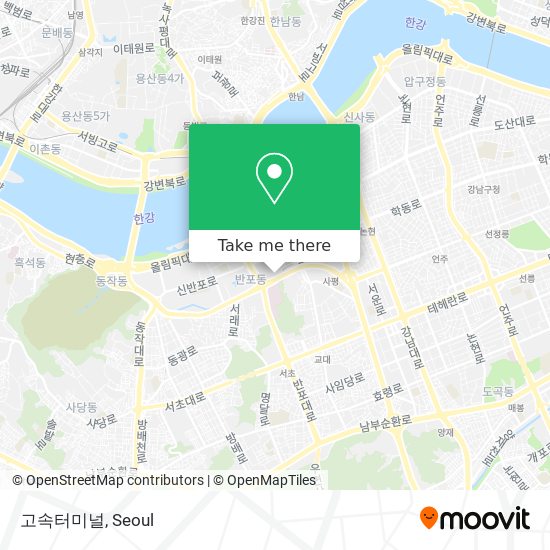 고속터미널 map