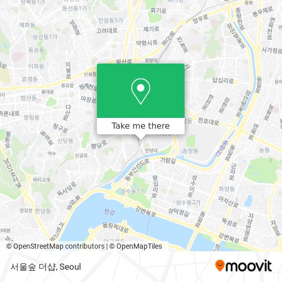 서울숲 더샵 map