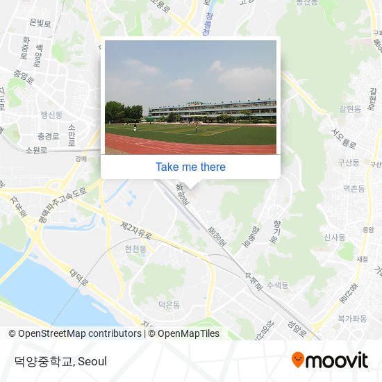 덕양중학교 map