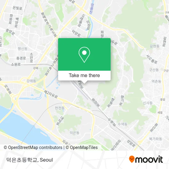 덕은초등학교 map