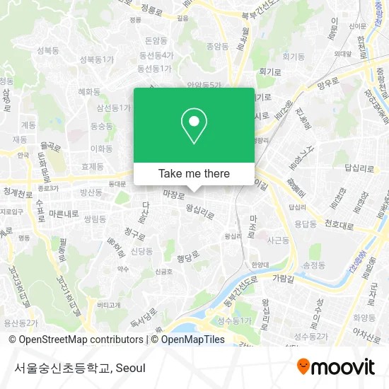 서울숭신초등학교 map