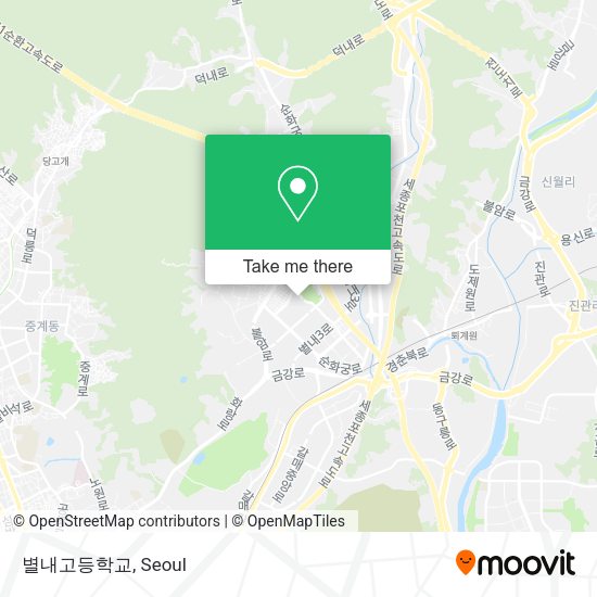 별내고등학교 map