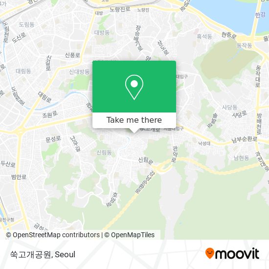 쑥고개공원 map