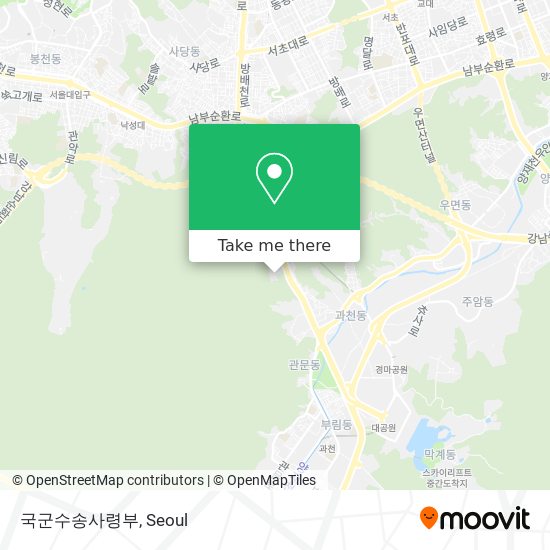 국군수송사령부 map