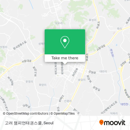 고려 챔피언태권스쿨 map