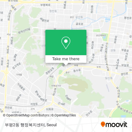 부평2동 행정복지센터 map