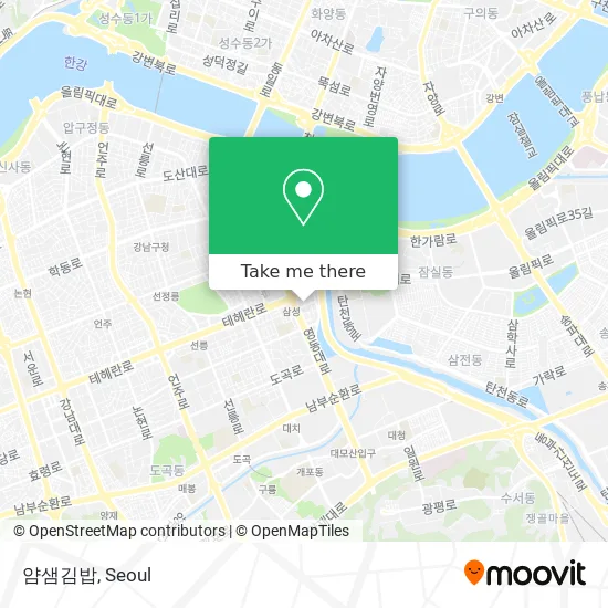 얌샘김밥 map