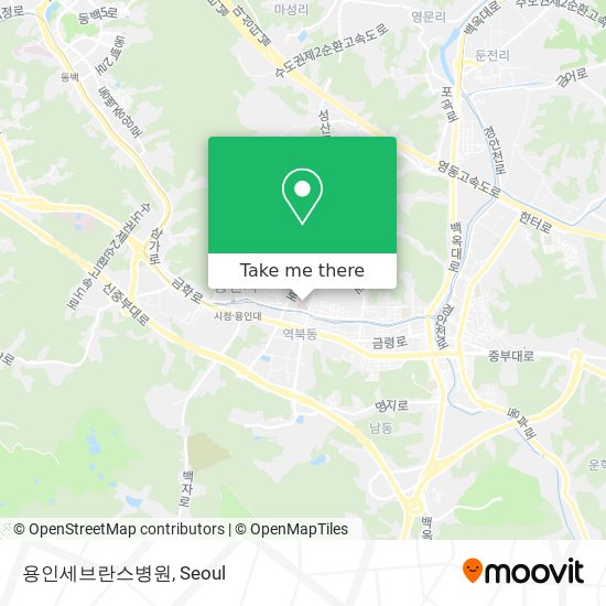 용인세브란스병원 map