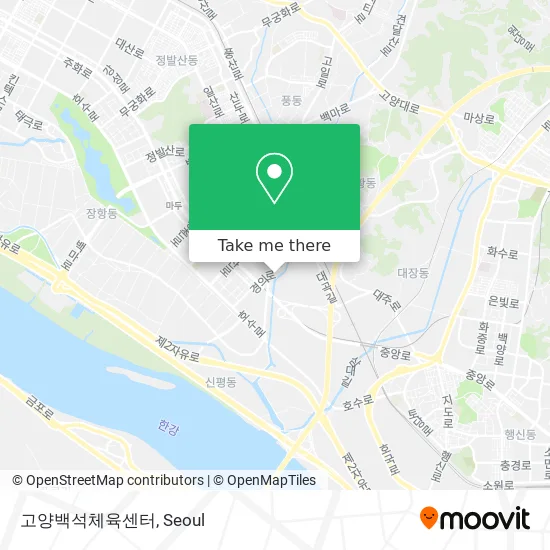 고양백석체육센터 map