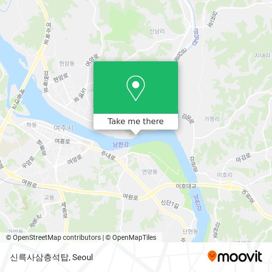 신륵사삼층석탑 map