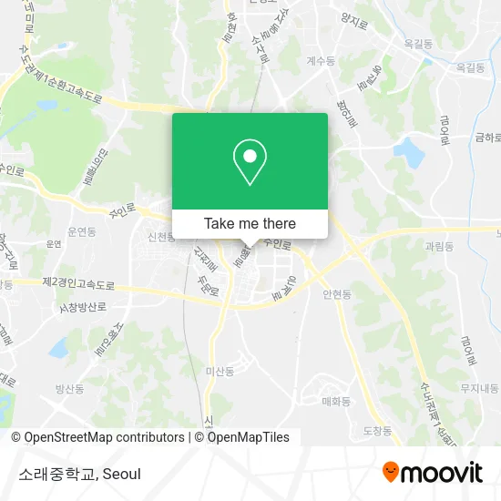 소래중학교 map