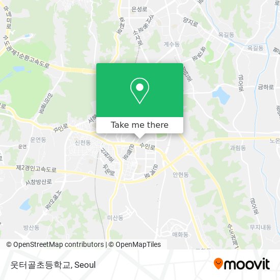 웃터골초등학교 map