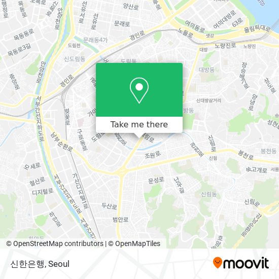 신한은행 map