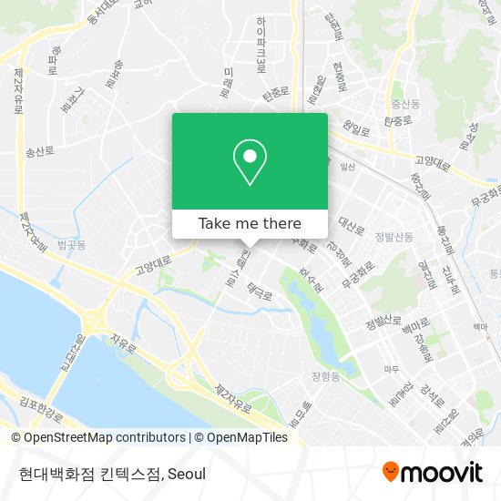현대백화점 킨텍스점 map