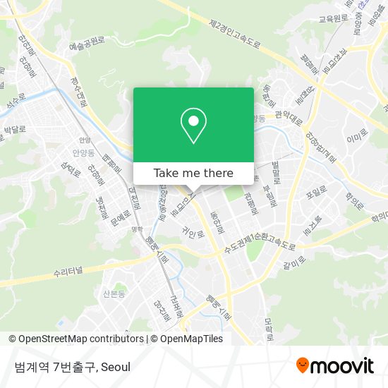 범계역 7번출구 map