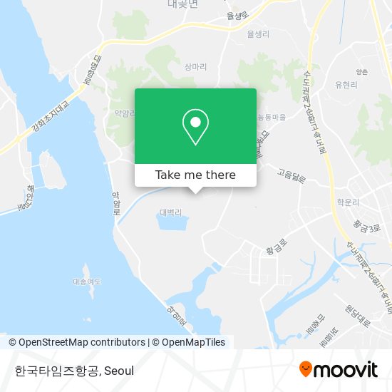 한국타임즈항공 map