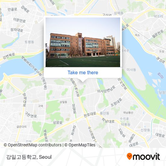 강일고등학교 map