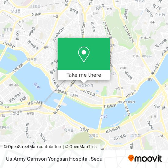 Us Army Garrison Yongsan Hospital map