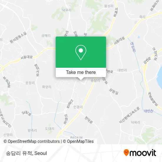 송담리 유적 map