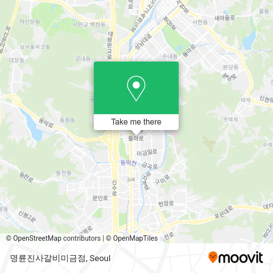 명륜진사갈비미금점 map