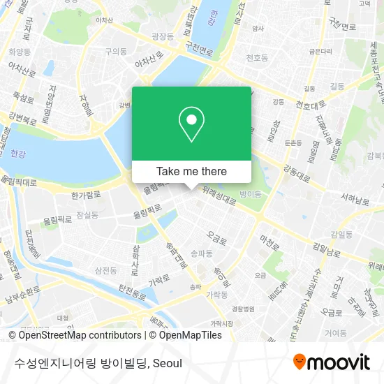 수성엔지니어링 방이빌딩 map