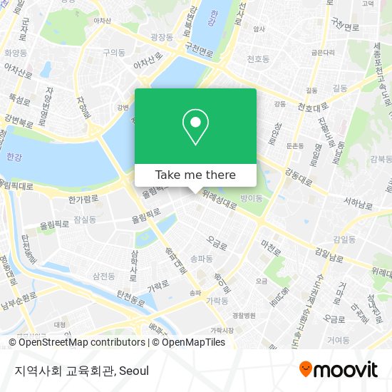 지역사회 교육회관 map