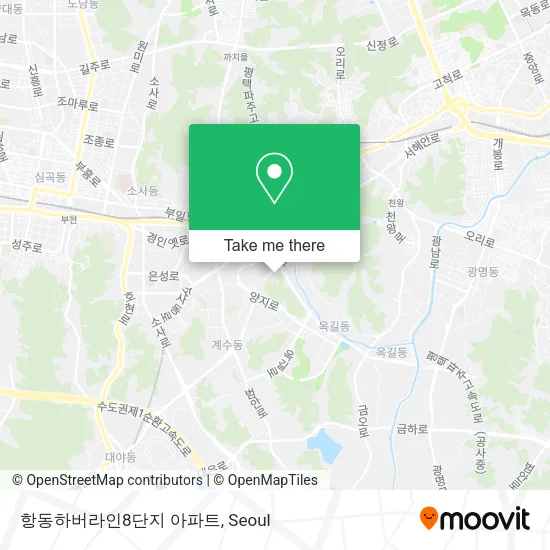 항동하버라인8단지 아파트 map