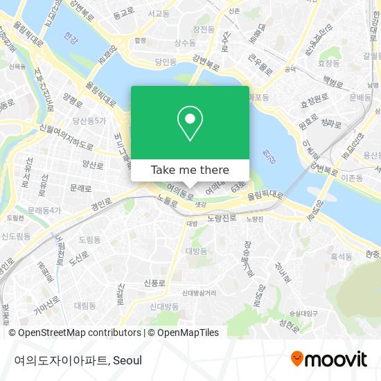 여의도자이아파트 map