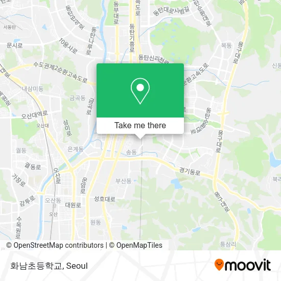 화남초등학교 map