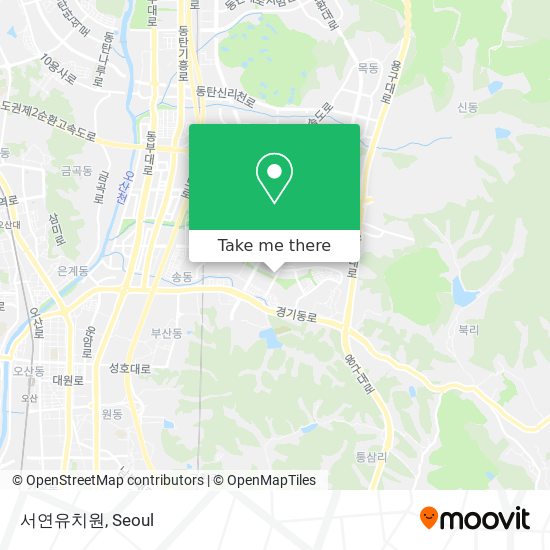 서연유치원 map