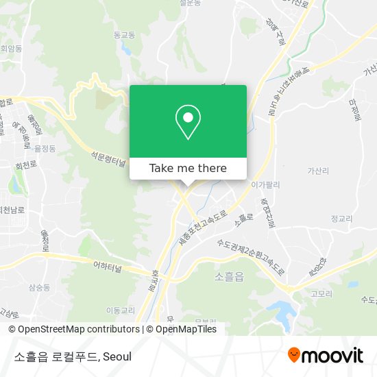 소흘읍 로컬푸드 map