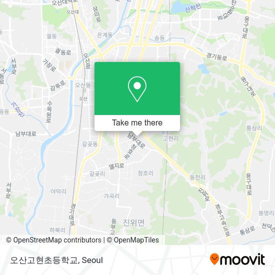 오산고현초등학교 map