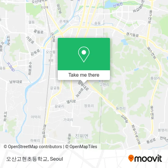 오산고현초등학교 map
