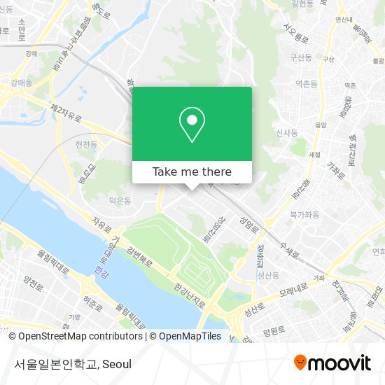 서울일본인학교 map