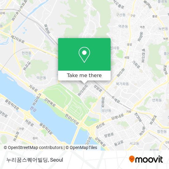 누리꿈스퀘어빌딩 map