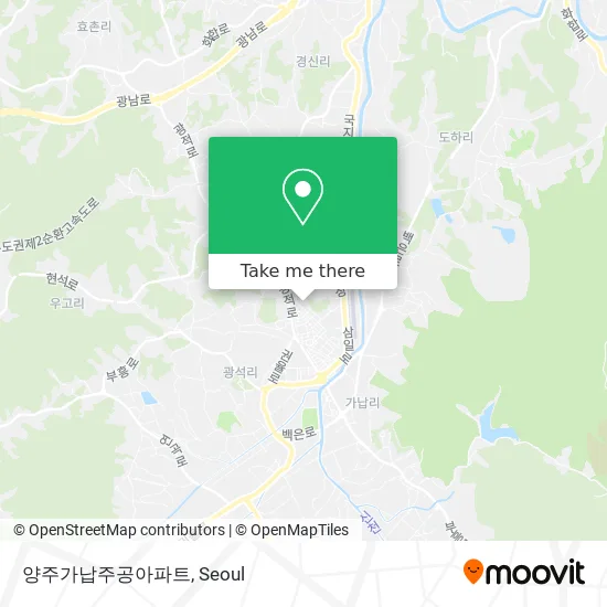 양주가납주공아파트 map
