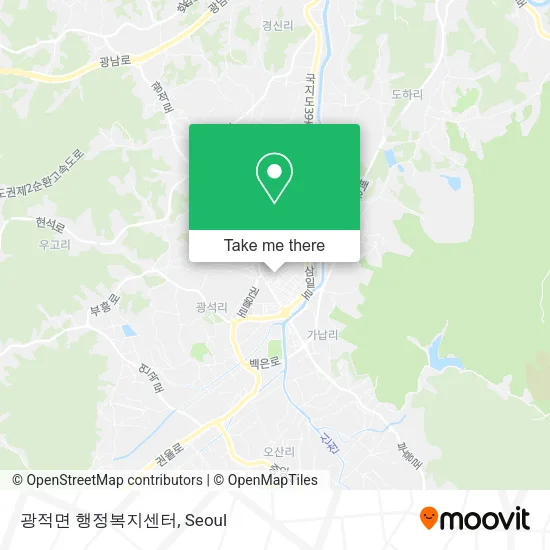광적면 행정복지센터 map