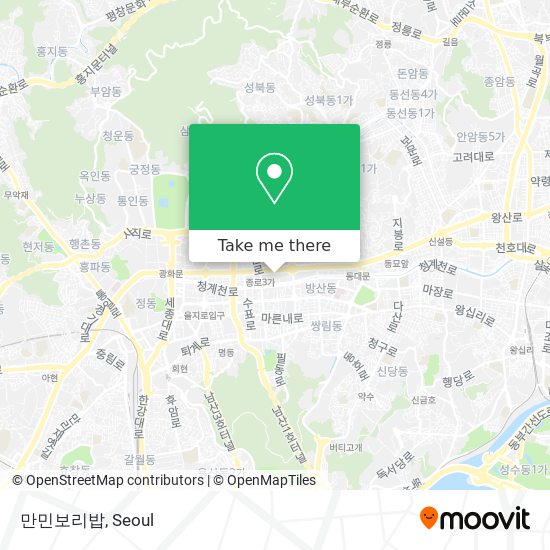 만민보리밥 map