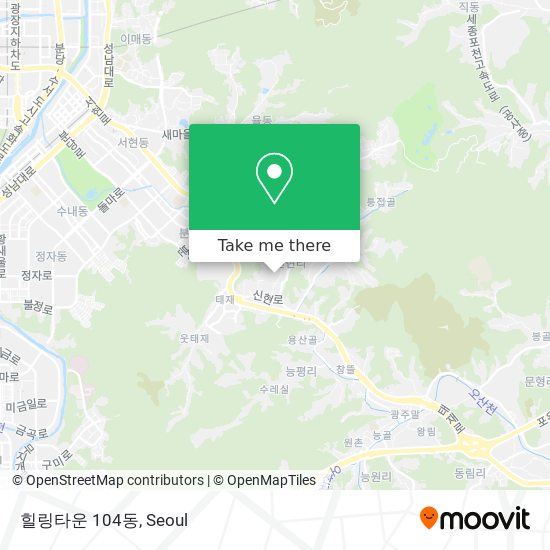 힐링타운 104동 map