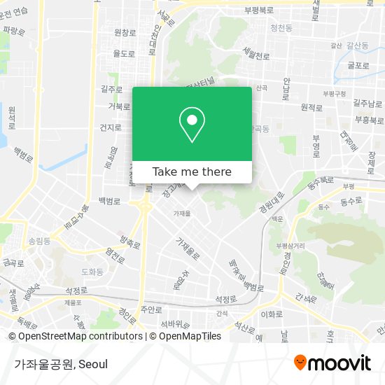 가좌울공원 map