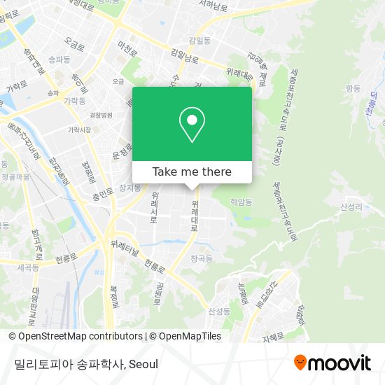 밀리토피아 송파학사 map