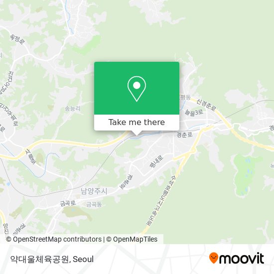 약대울체육공원 map