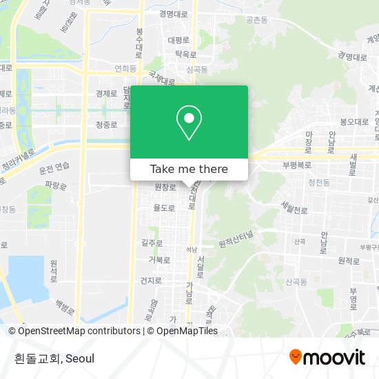 흰돌교회 map