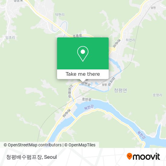 청평배수펌프장 map