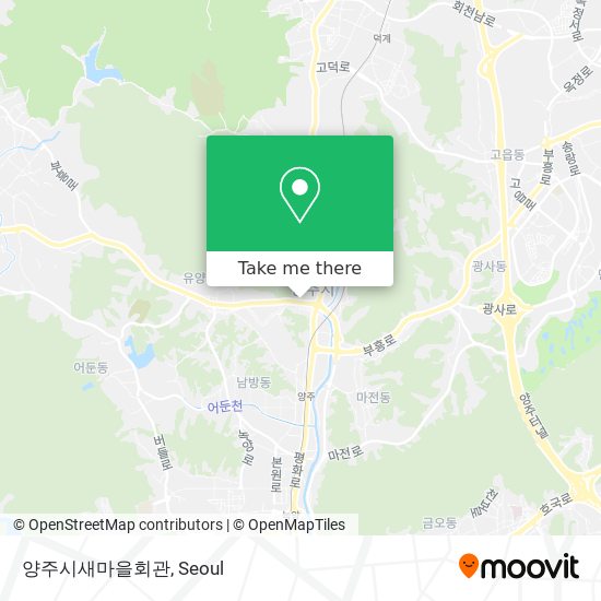 양주시새마을회관 map