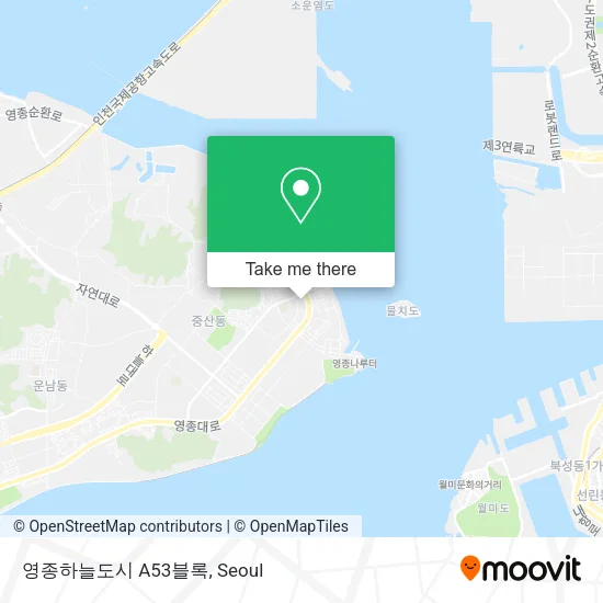 영종하늘도시 A53블록 map