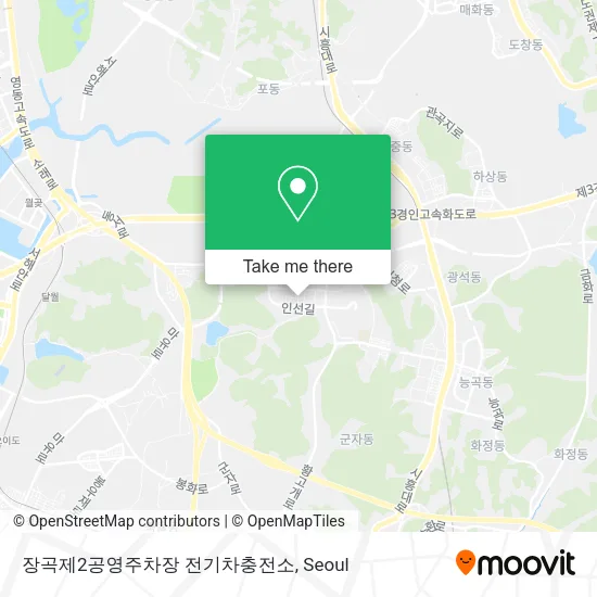 장곡제2공영주차장 전기차충전소 map