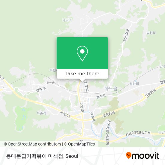 동대문엽기떡볶이 마석점 map