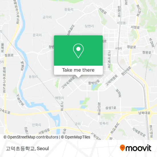 고덕초등학교 map